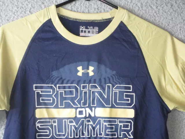 Under Armour Milwaukee Brewers Youth Boys Shirt Large Used Polyester
