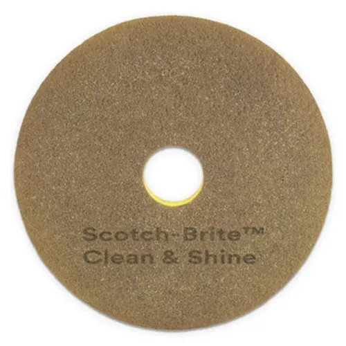 Scotch-Brite™ Clean and Shine Pad, 20", Yellow/Gold, 5 Pads (MMM09541)