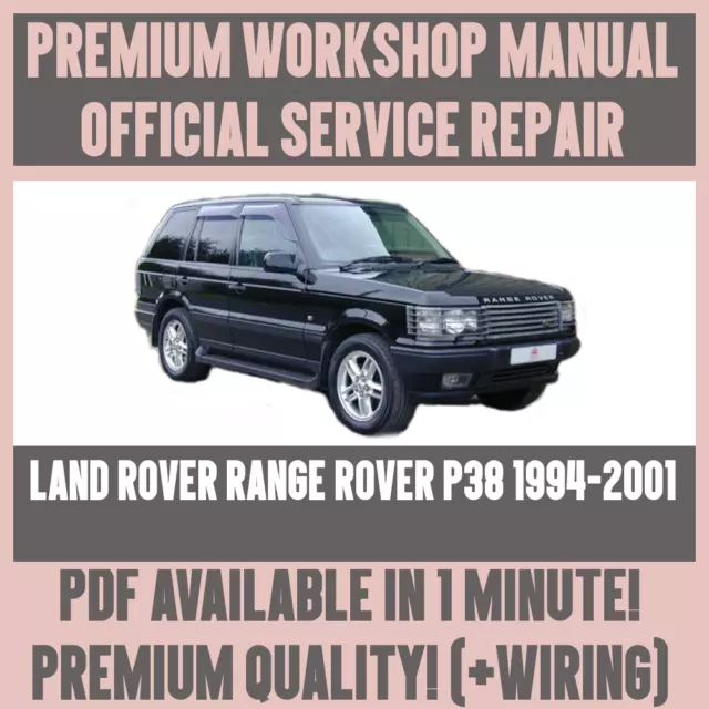 WORKSHOP MANUAL SERVICE & REPAIR GUIDE for LAND ROVER RANGE ROVER P38 1994-2001