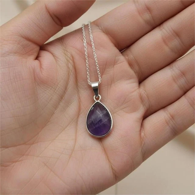 Pendentif en forme de larme Obsidienne noire | Naïla Nature