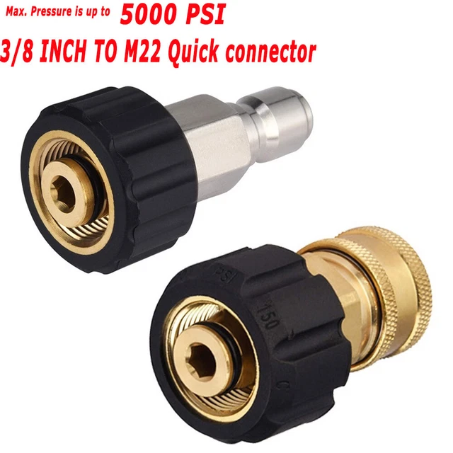 QUICK CONNECT ADAPTER Pressure Washer Hose Female Male Connector Set