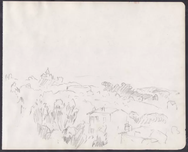 Georges Ricard-Cordingly landscape Landschaft paysage drawing dessin Zeichnung