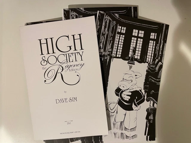 Cerebus High Society 40th anniversary promotional art prints Dave Sim