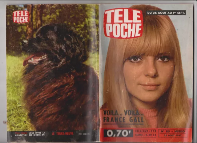 Tele Poche 1967  N°85  Complet  France Gall