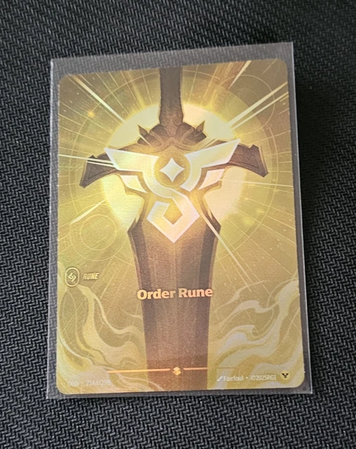CARTE ORDER RUNE Showcase Riftbound TCG League Of Legends Anglais EUR ...