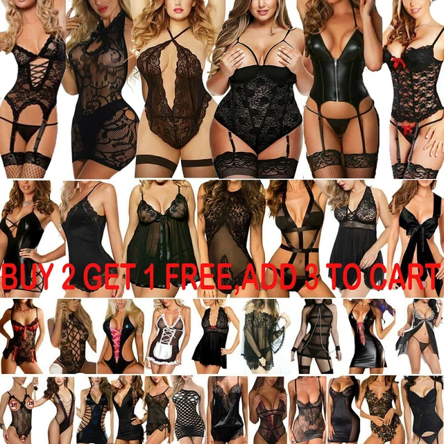 Women Sexy Lingerie Babydoll Thong Nightwear Sleepwear Underwear Valentine Day,