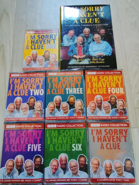 i'm sorry i haven't a clue audio cassette bundle 1-6 + bonus and book