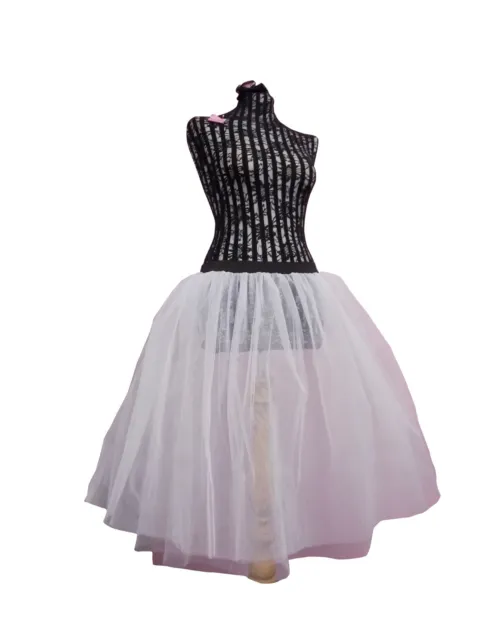 Long Length Net Skirt Tutu Underskirt Rock N Roll 50'S Fancy Dress Petticoat Uk