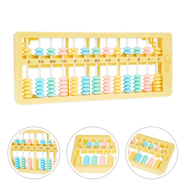 Abaco Vintage In Legno A 7 Cifre - Calcolatrice Antica Stile Cinese E Giapponese - Foto 7