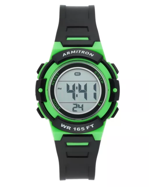 Armitron Sport Women's Digital Chronograph Resin Strap Watch 45/7110NGN