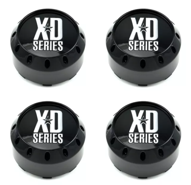 4x NEW XD Series 8 Lug Black Wheel Rim Center Caps XD779 XD786 XD795 464k131-2GB