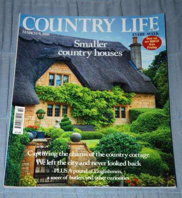 Vintage COUNTRY LIFE Magazine March 9, 2016 - Haddon Hall, Art & Antiques