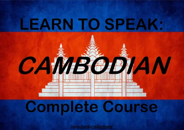 Learn To Speak Cambodian - Language Course - 4 Books & 51 Hrs Audio Mp3 On Dvd!