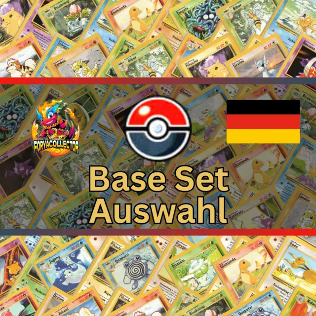 Pokemon Deutsch Base Set Auswahl Einzelkarten WOTC