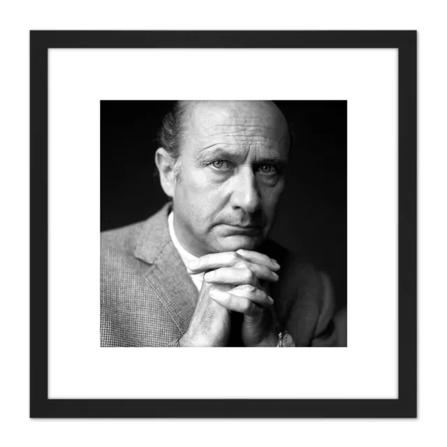 Warren Portrait Actor Donald Pleasence Photo Square Framed Wall Art 8X8 In