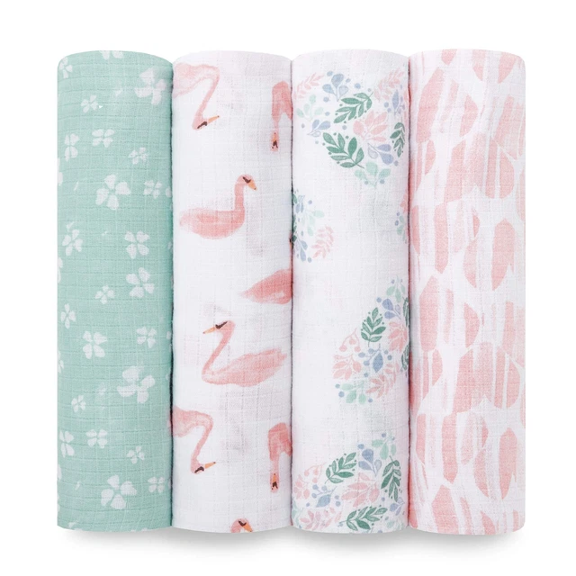 Aden + Anais Essentials Muslin Swaddle Blankets For Baby Girls And Boys, Newborn