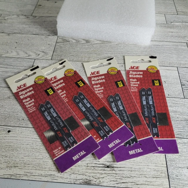 LOT OF 4 Jigsaw Blades Wood & Metal Thin Medium Thick Steel Carbon Bi-Metal