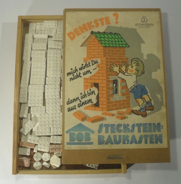 ALTER BOB STECKSTEIN BAUKASTEN - Bausteine Stein vintage 50er 60er ...
