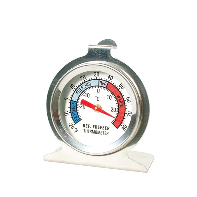 Thermomètre à Viande En Acier Inoxydable - Grand Cadran 0-120°C - Pour Cuisson, Rôtissage, BBQ