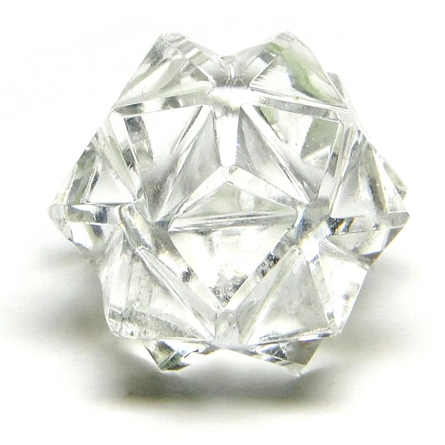Natural Quartz Crystal 20 Point Merkaba Star For Healing