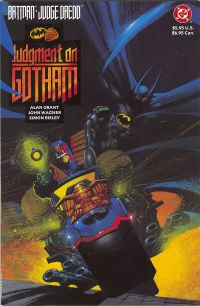 Batman - Judge Dredd - Judgment on Gotham DC Graphic Novel Grant Wagner Bisley