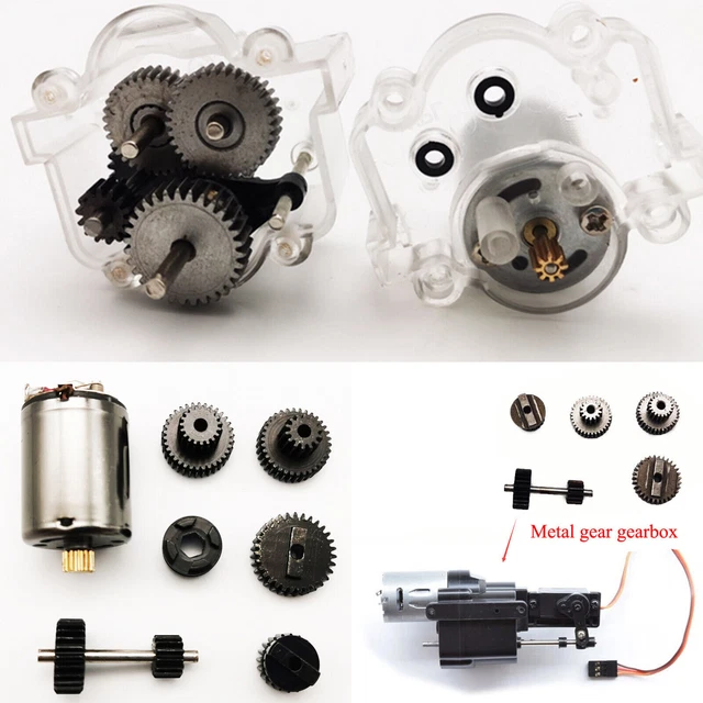Per WPL Per D12 1/10 Cambio In Metallo Con Motore A Spazzole