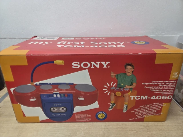 MY FIRST SONY Cassette Sound Player TCM-4050 With Drum Pads