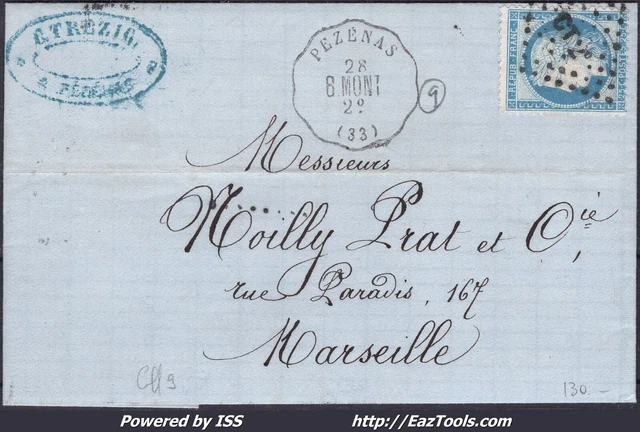 Enveloppe Vintage France N°38 Avec Cachet De Nérac 13/05/1873 - Très Bon état | Philatélie