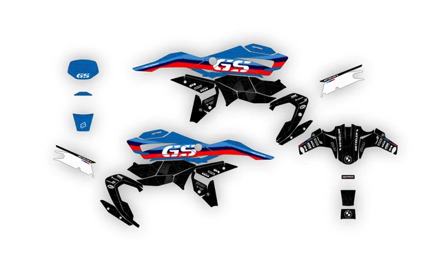 BMW R 1300 GS R1300GS 2023 Kit adesivi decalcomanie grafiche EUR 280,93 ...