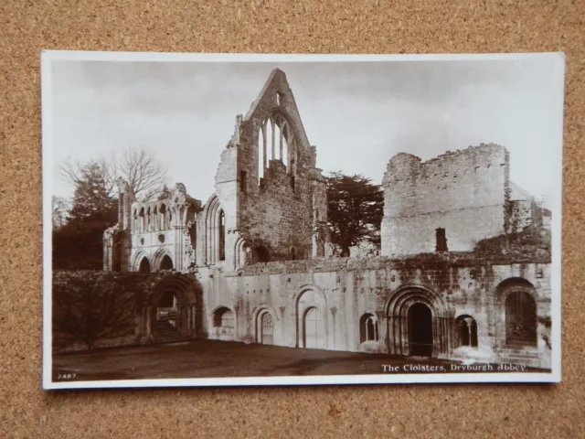 R&L Postcard: The Cloisters Dryburgh Abbey, Religious Architecture