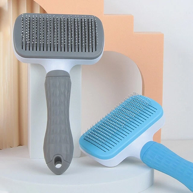 Pet Hair Remover Dog Cat Comb Grooming Massage Deshedding Self Cleaning Brush