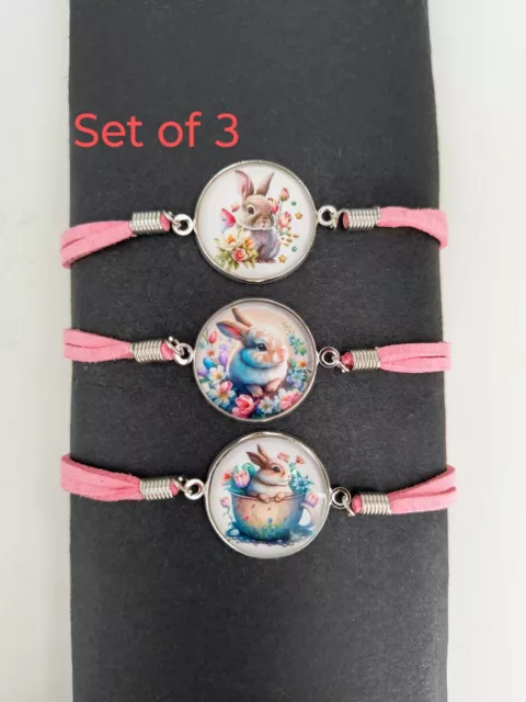 Easter Rabbit Bunny Bracelet Set Kids 4y+ Easter Gift