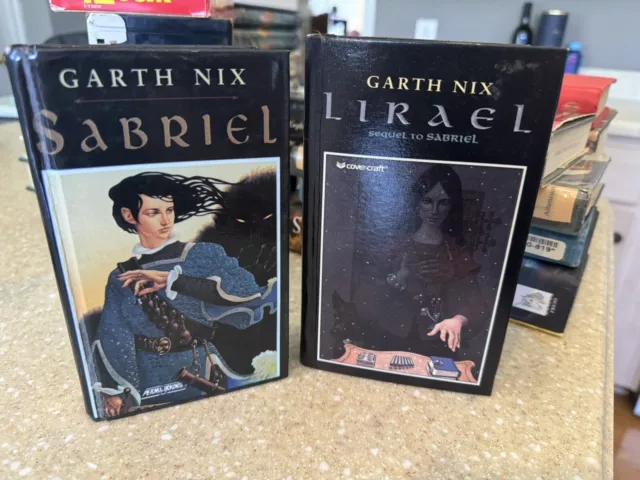 Sabriel & Lirael by Garth Nix Library Binding Hardcover Lot of 2