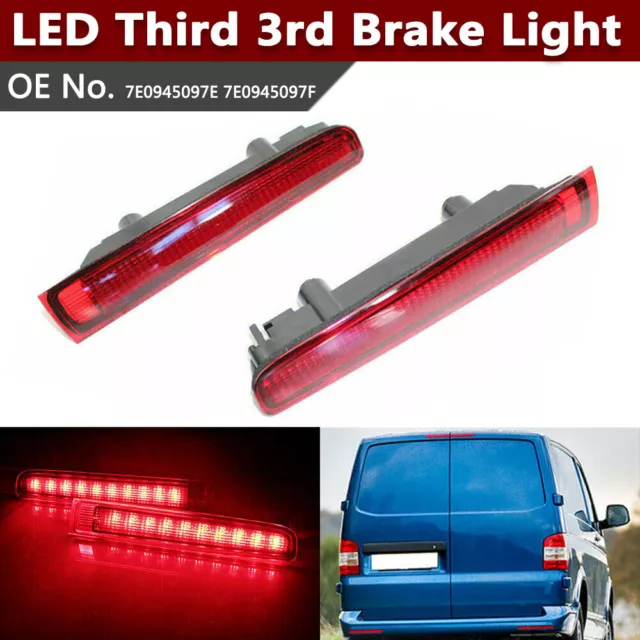 LED Rouge Feux Arrière Frein Stop Supplémentaire Lampe Pour VW Transporter T5 T6