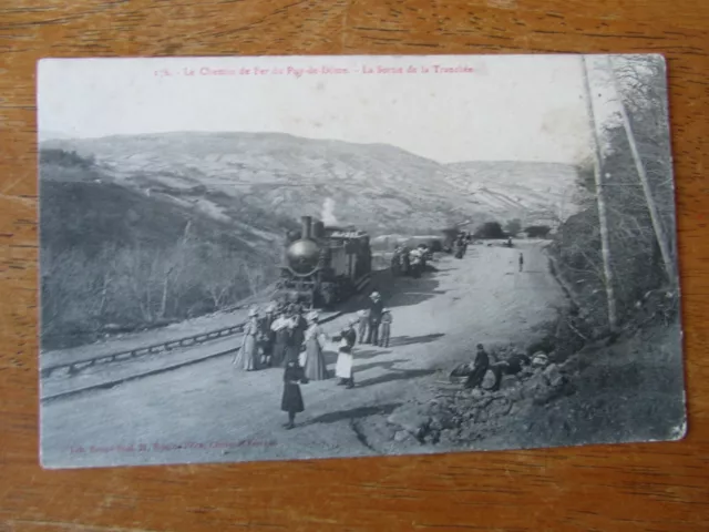 63 Cpa Le Puy De Dome Railway Out Of The Tranche