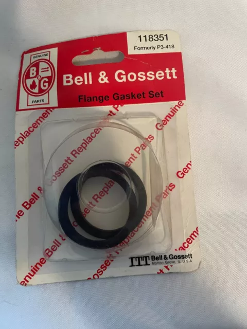 ITT Bell & Gossett B&G 118351 was P3-418 Flange Gasket Set NEW pump series 10 bg