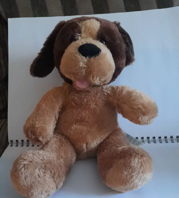 Build A Bear Workshop Light Brown Dog Soft Toy Plush Teddy BAB BABW Rare Retired