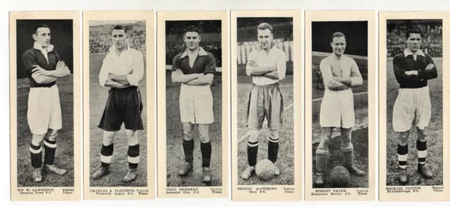 Football -Topical Times Small Panel Card 125 x 46  - Ernest Matthews  Bury