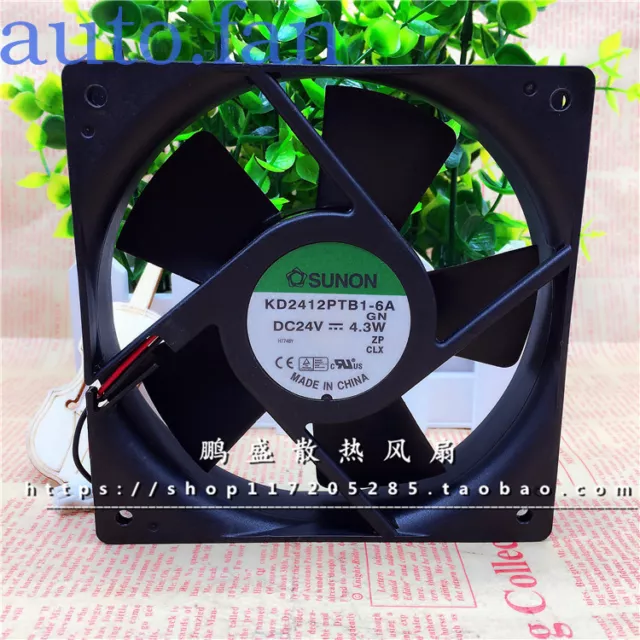 For SUNON KD2412PTB1-6A Daul ball Inverter cooling fan DC24V4.3W120*120*25mm2pin