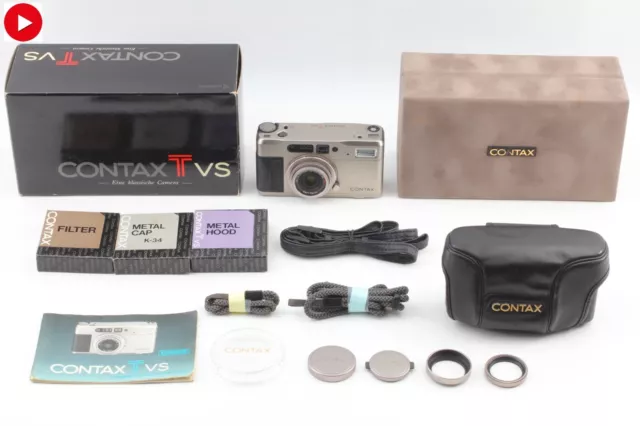 LCD OK!! [N MINT+++ in Box Case] Contax TVS Date & Shoot 35mm Film Camera JAPAN