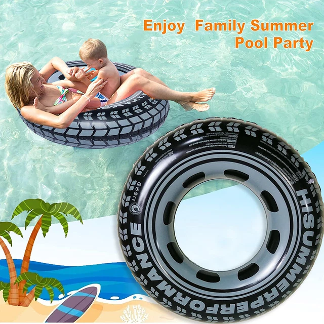 Inflatable Swimming Ring 90cm Inflatable Pool Float PVC Adults Water Sports Toys 2