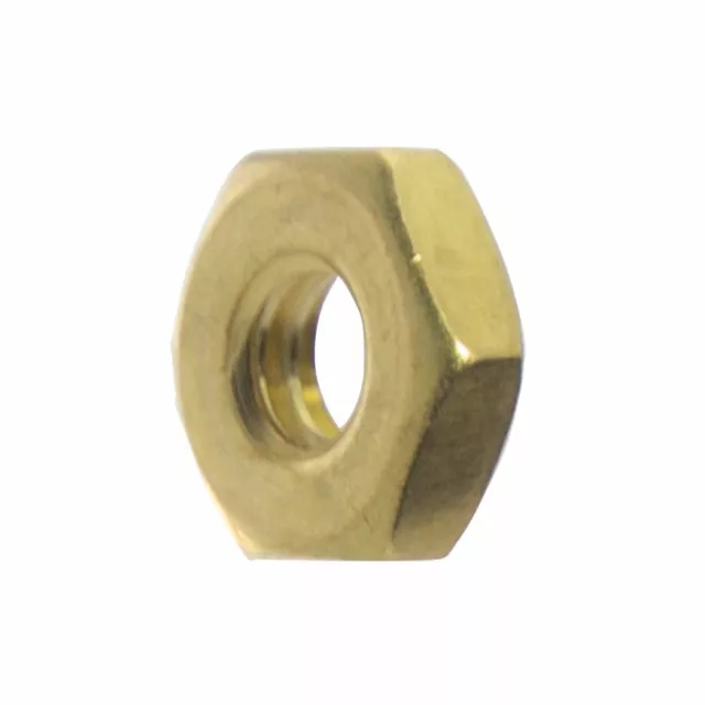 Machine Screw Hex Nuts Solid Brass Commercial Grade 360 All Sizes and Quantities