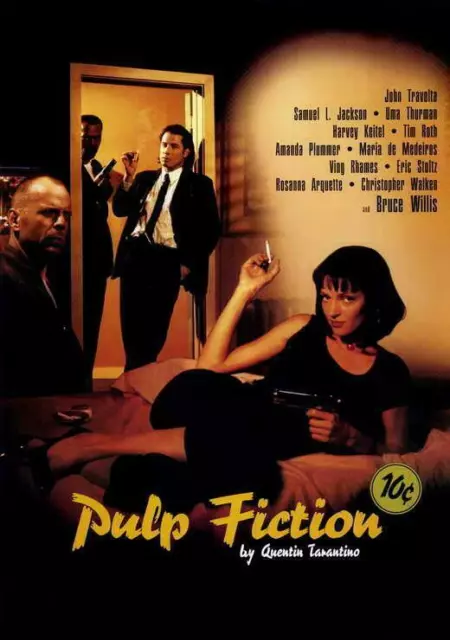 399458 Pulp Fiction Movie John Travolta Uma Thurman WALL PRINT POSTER UK