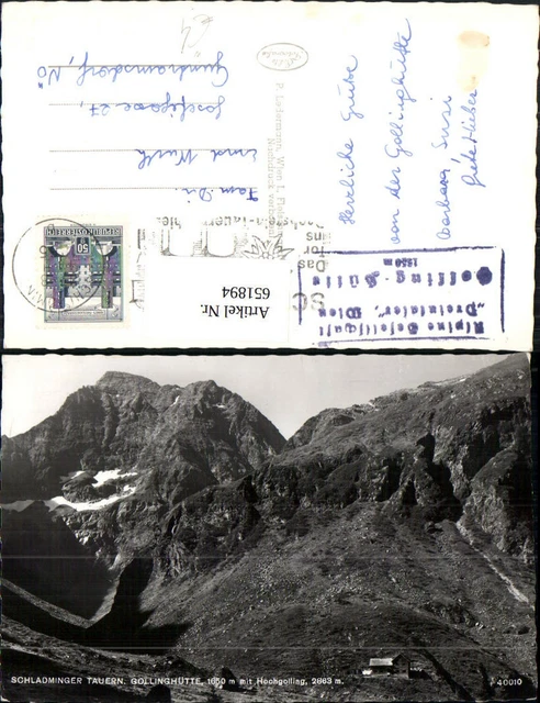 651894,Foto Ak Schladming Schladminger Tauern Gollinghütte m. Hochgolling