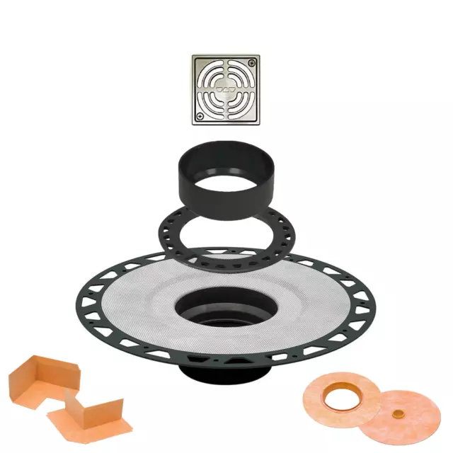 Schluter Systems Kerdi Drain Kit Residential/Commercial All Models Size/Type