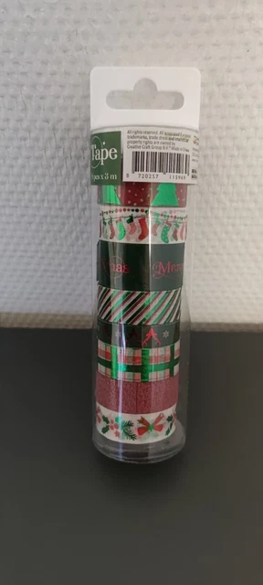 Creative Craft Washi Tape Weihnachtsmotiv 8 Rollen á 3 m   NEU