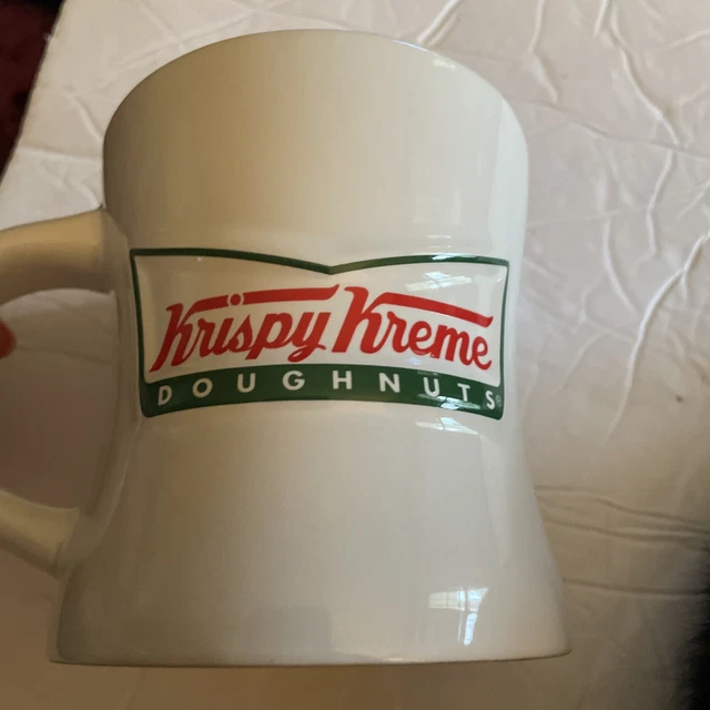 Krispy Kreme Doughnuts Coffee Mug 14oz Large Heavy Mug Raised Graphic collectors