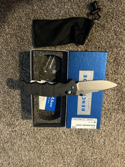 Benchmade Nakamura 484-1 Carbon fiber /s90v NOS Rare Discontinued