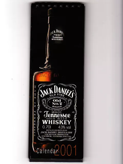 Calendario 2001 Jack Daniel's Calendario 2001 Jack Daniel's
