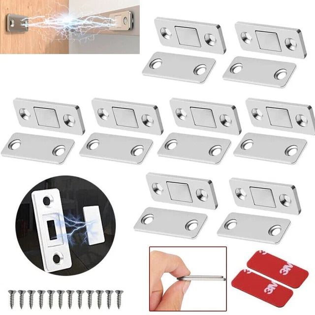 Fuerte Magnético Cerrador de Puertas Gabinete Atrapas Cerraduras Muebles Puertas Kits